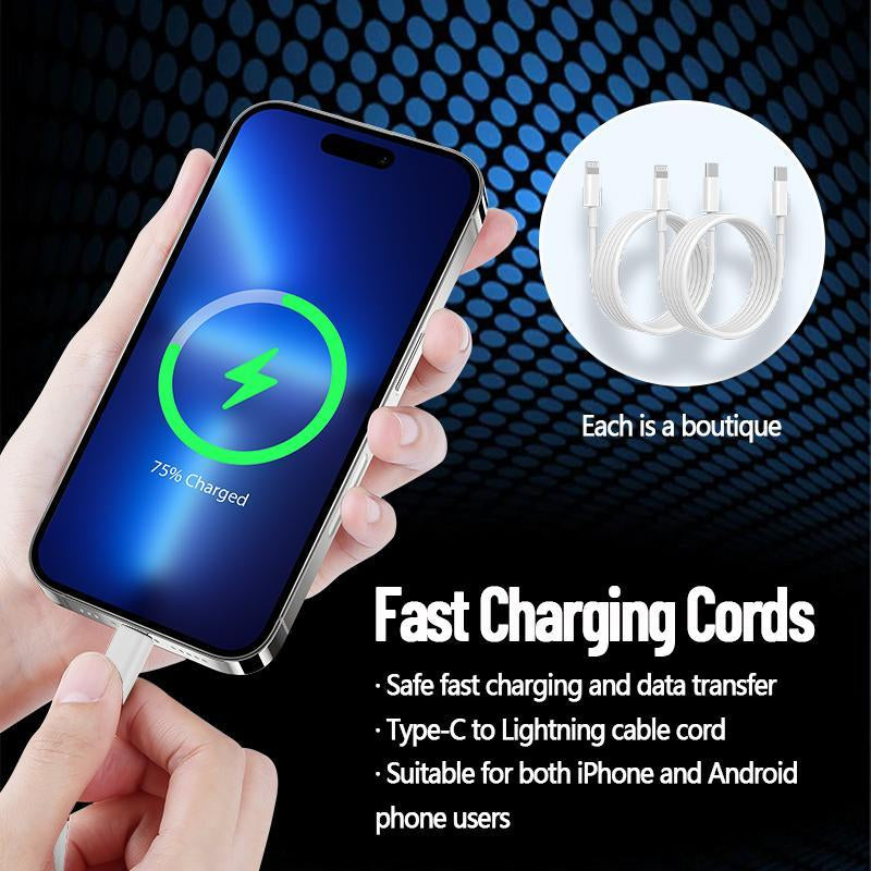 ARTCYBER 6-In-1 Charging Kit: Fast Charge, Magnetic Power Bank, Wireless Charger, Type-C to Fast Charging Cable, Adapter & Audio Support, Compact & Portable.