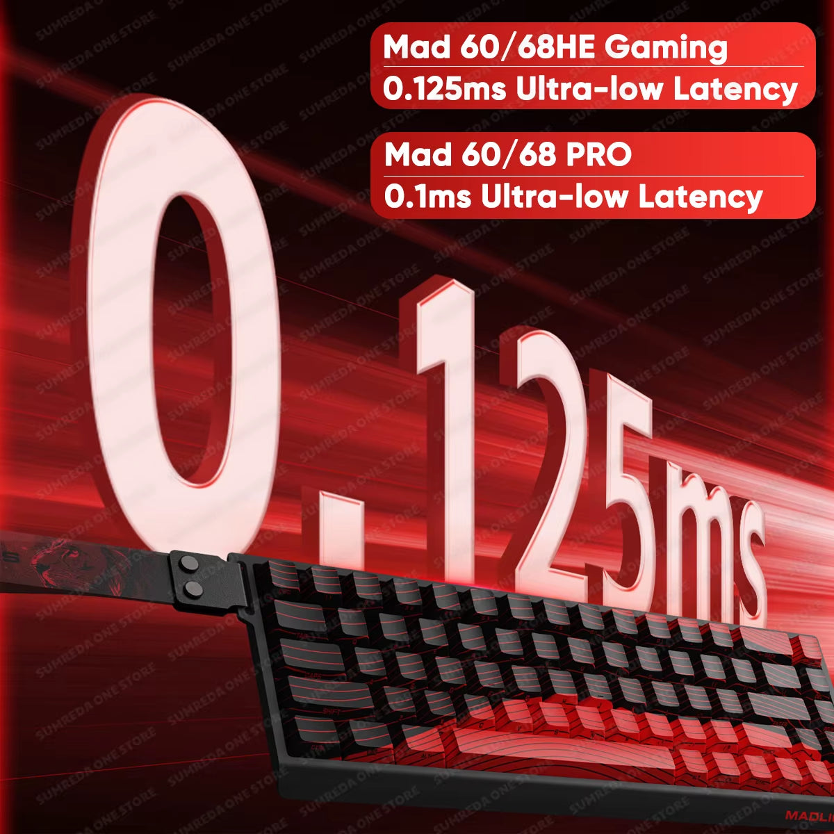 Madlions Mad 60He Mad 68He 68Pro Wired Mechanical Keyboard Gaming Magnetic Switch RT 0.01Mm 8K Polling Rate RGB Hotswap Keyboard